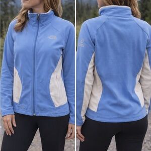 The North Face Flight Series Apex Softshell Jacket Women's Medium Blue White
